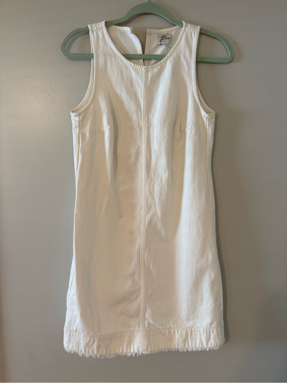 J. Crew White Sleeveless Mini Dress
